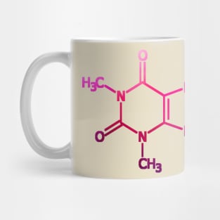 Caffeine Structure Pink Chemistry Coffee Mug